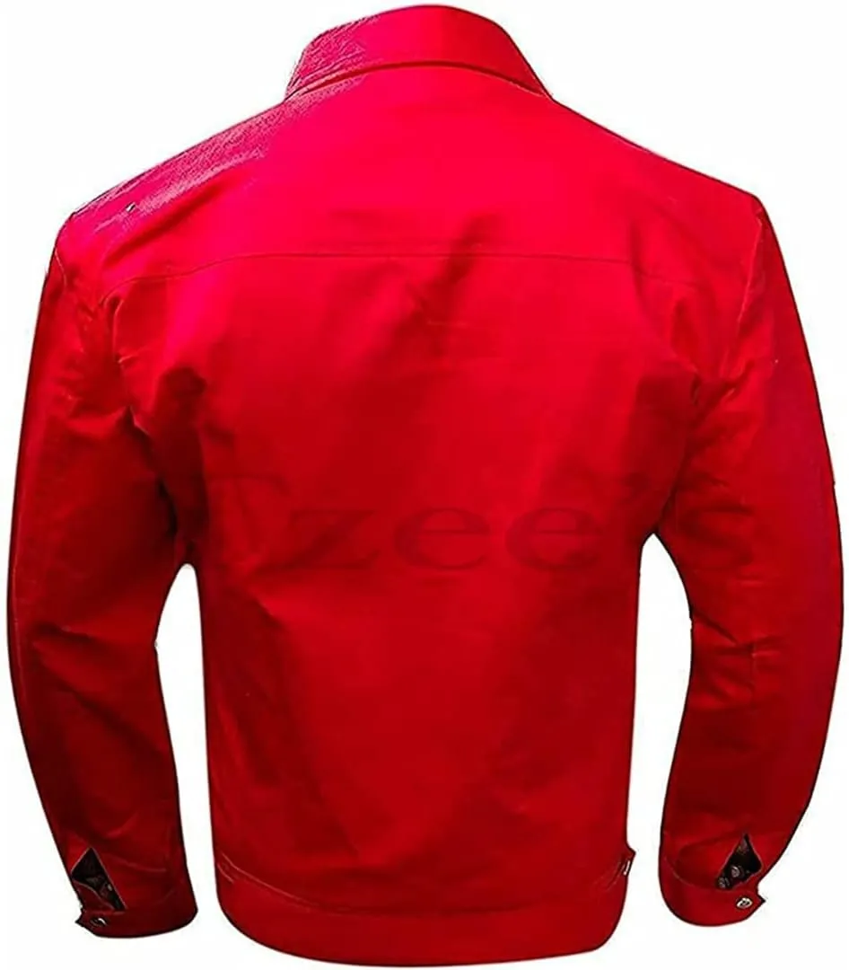Tzee's James Dean Rebel without a Cause Jacket-James Dean Jacket- Rebel without a Cause Jim Stark red Genuine Cotton jacket