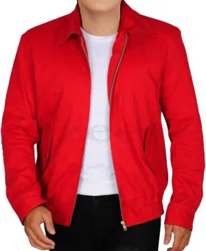 Tzee's James Dean Rebel without a Cause Jacket-James Dean Jacket- Rebel without a Cause Jim Stark red Genuine Cotton jacket