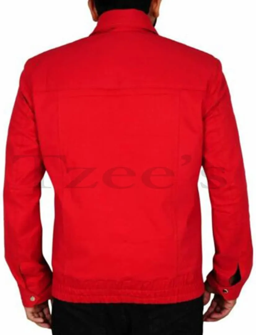 Tzee's James Dean Rebel without a Cause Jacket-James Dean Jacket- Rebel without a Cause Jim Stark red Genuine Cotton jacket