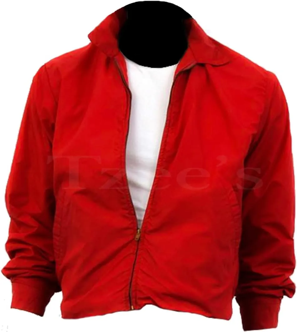 Tzee's James Dean Rebel without a Cause Jacket-James Dean Jacket- Rebel without a Cause Jim Stark red Genuine Cotton jacket