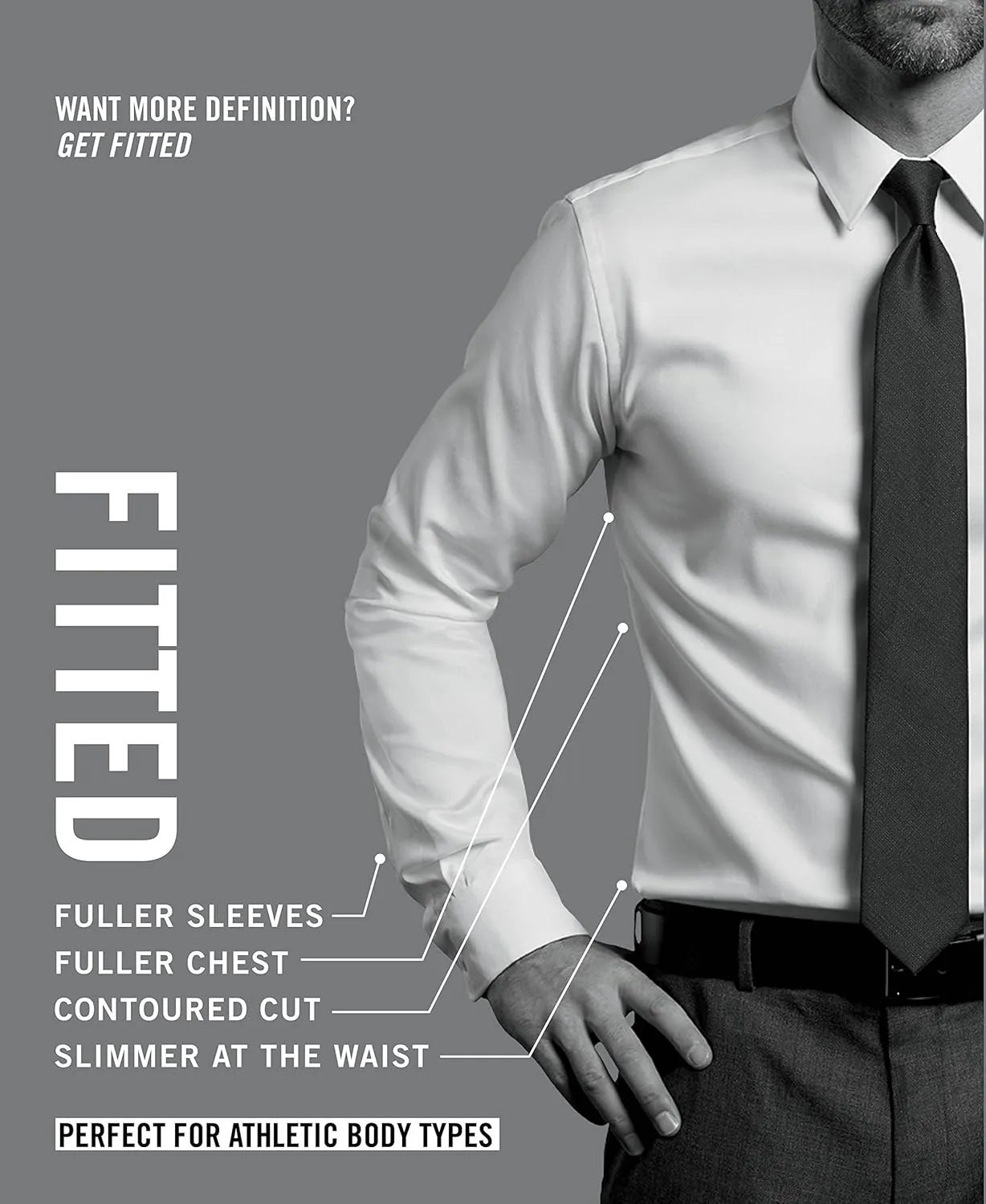 Van Heusen Men's Dress Shirt Fitted Poplin Solid