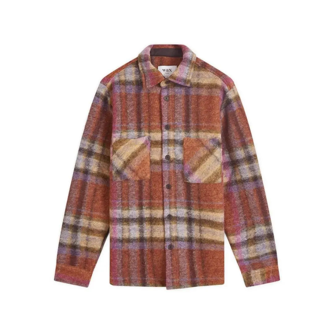 Whiting Overshirt Wool Blend Check (Multi)