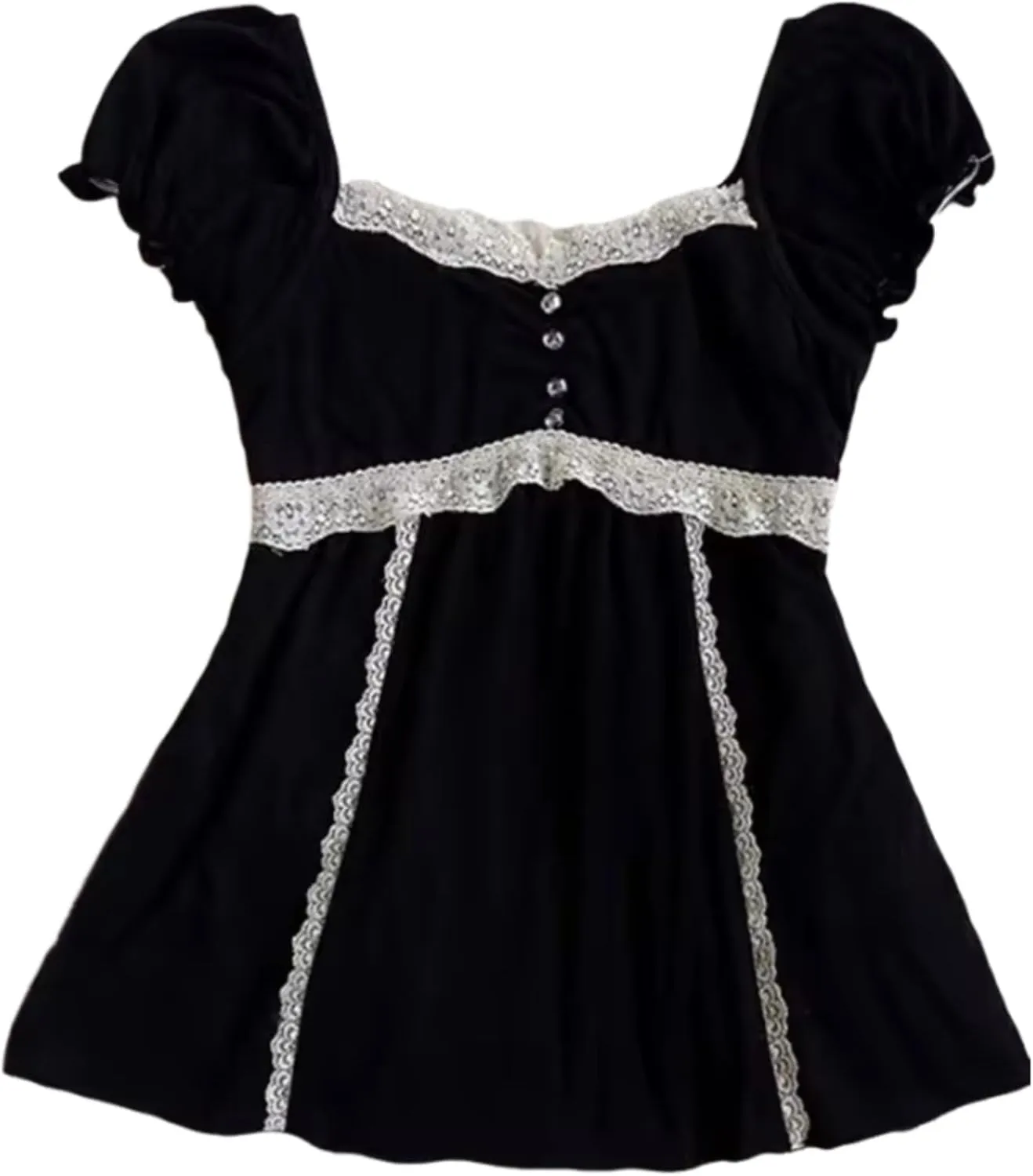 Women Lace Y2k Tank Top Coquette Summer Bow Tops Crop Cute Camisole
