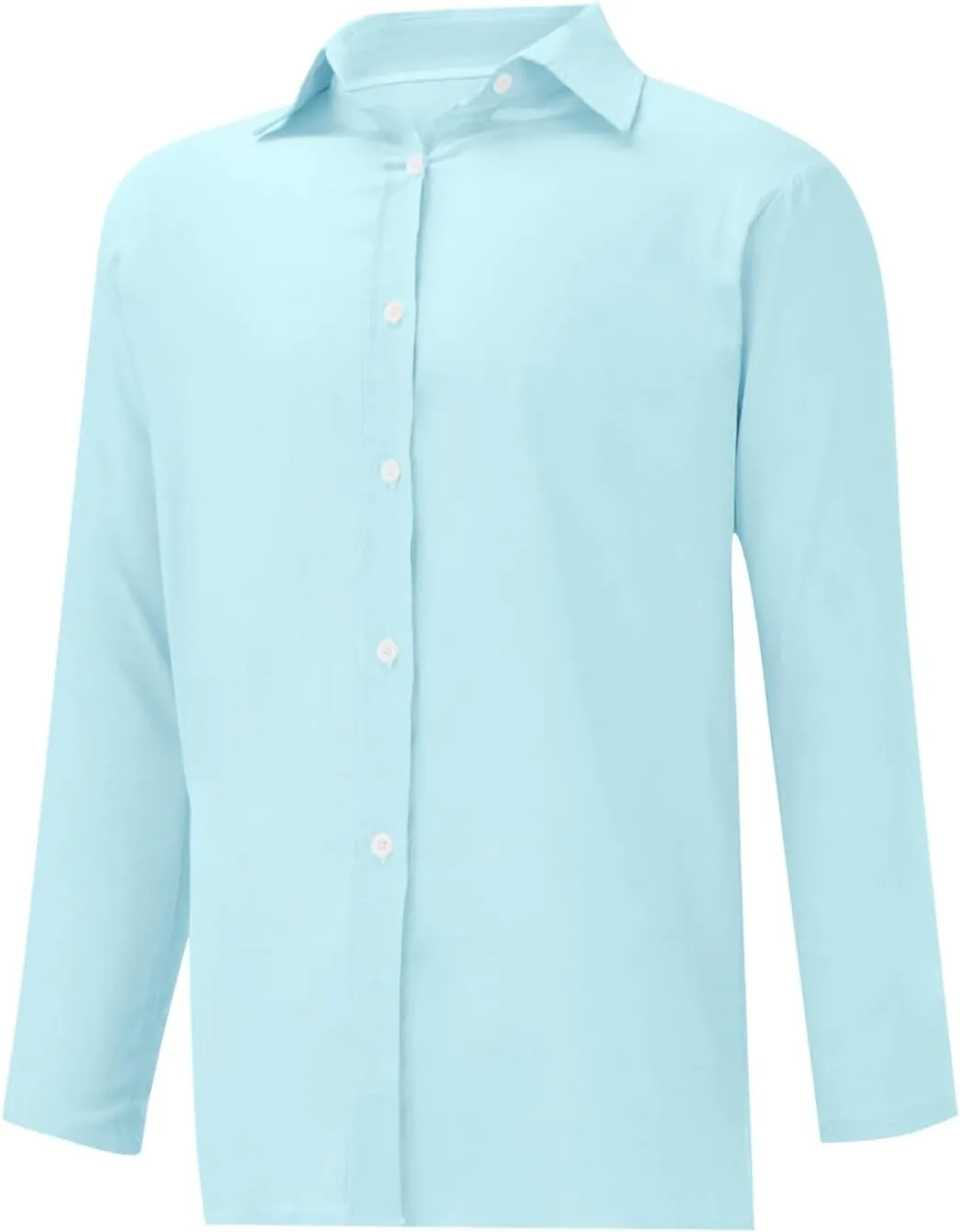 Women Linen Button Down Shirt Button Down Blouses Tops Sleeve Christmas Fall Jacket Dress Shirts for Women Blouse Blue