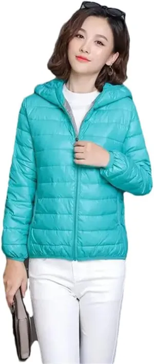 Women Short Cotton-Padded Jacket Down Cotton Coat Light Thin Quilted Lattice Parkas Tops Coats Picture color2 M