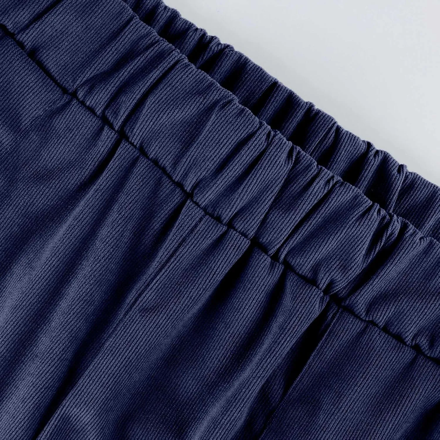 Women's Corduroy Pants Casual High Waist Straight Leg Pants Solid Color Comfy Baggy Pants Trousers with Pockets