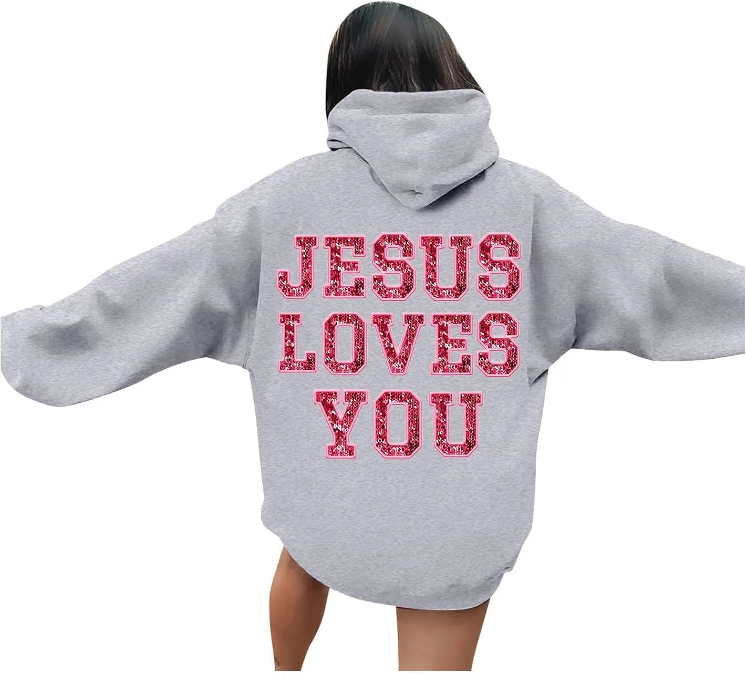 Women'S Fashion Hoodies & Sweatshirts Long Sleeve Drawstring Hoodies Print Oversized Fall Tops Heavy Sweatpants