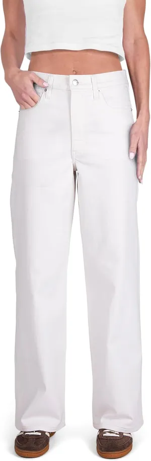 Women's High Rise Loose Straight Jeans Wide Legs Pants