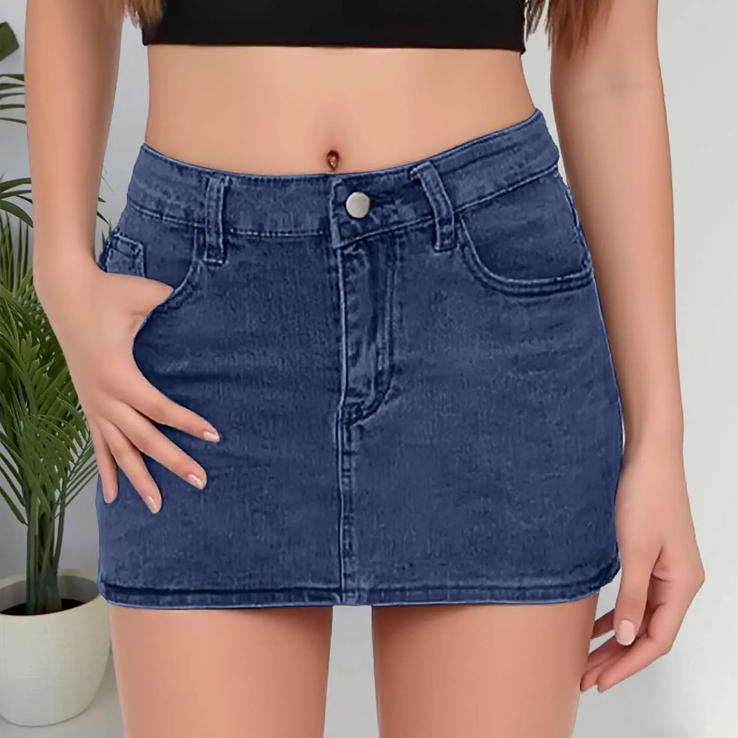 Womens Jean Shorts - Stretch High Waisted Trendy Denim Shorts Casual Summer Clothes 2025