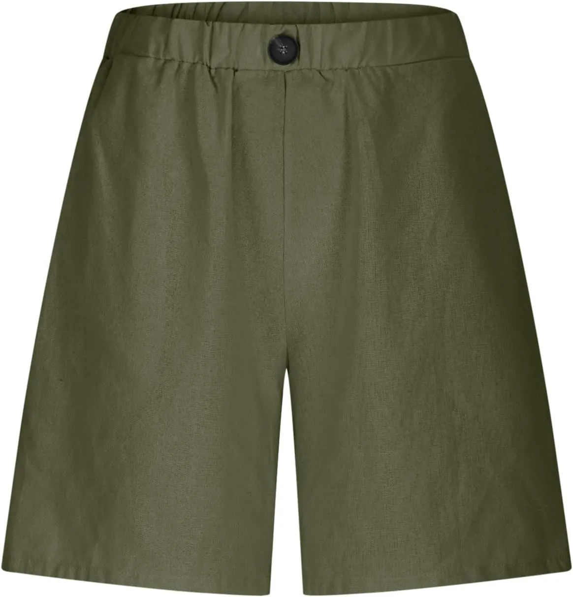 Womens Linen Shorts 2025 Causal Comfy Summer Drawstring High Waist Cotton Shorts for Women Baggy Pants Pockets
