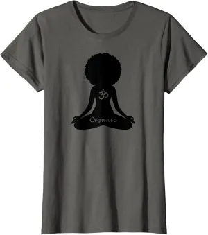 Womens Organic OM Meditation Yoga Meditation T-Shirt