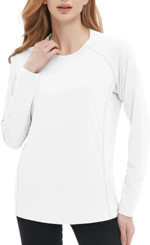Women's Rash Guard Long Sleeve Shirt UPF 50  Sun UV Protection Quick Dry Swim Shirt Yoga Running Hiking Gym Tee Top
