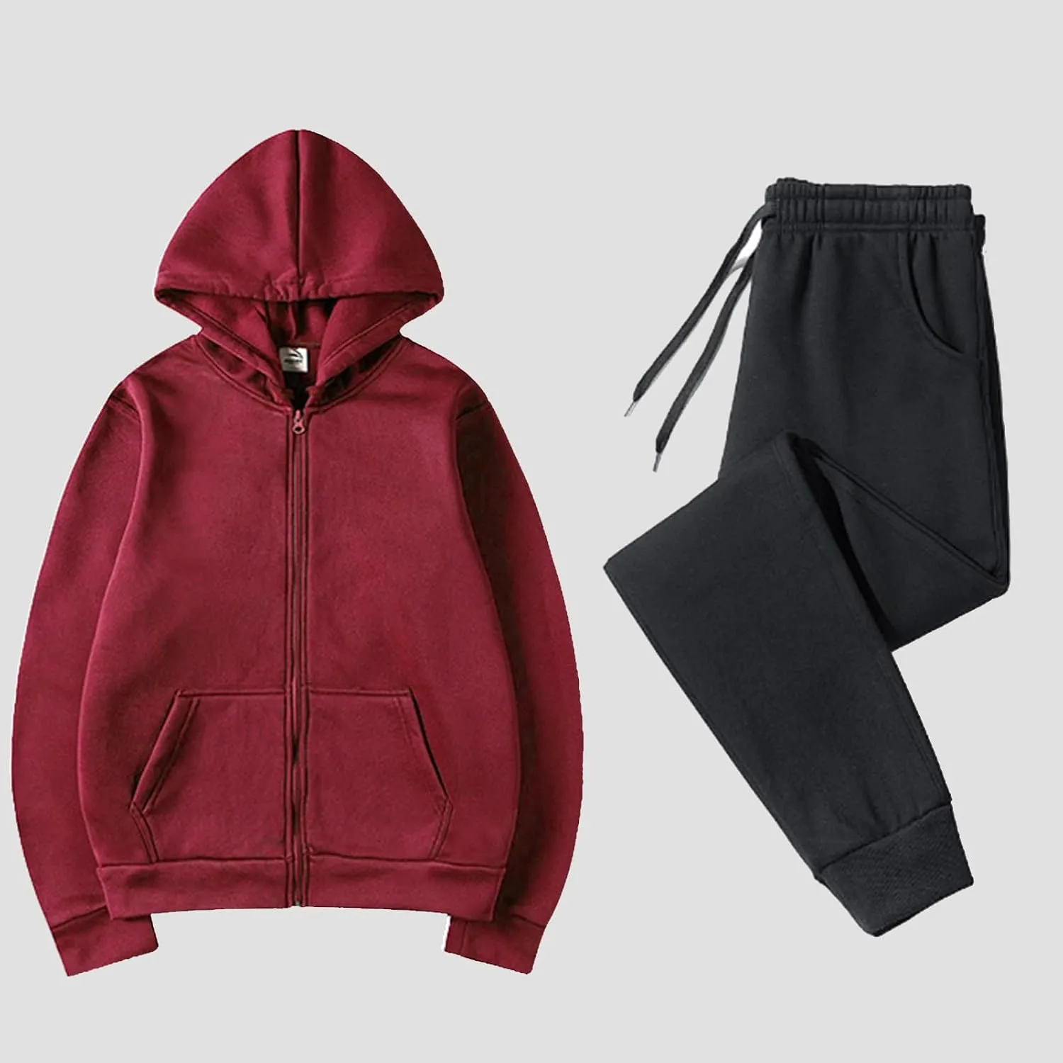 Womens Two Piece Outfits Long Sleeve V Neck Y2K Fashion Hoodie Sweatshirt Long Pants Outfits
