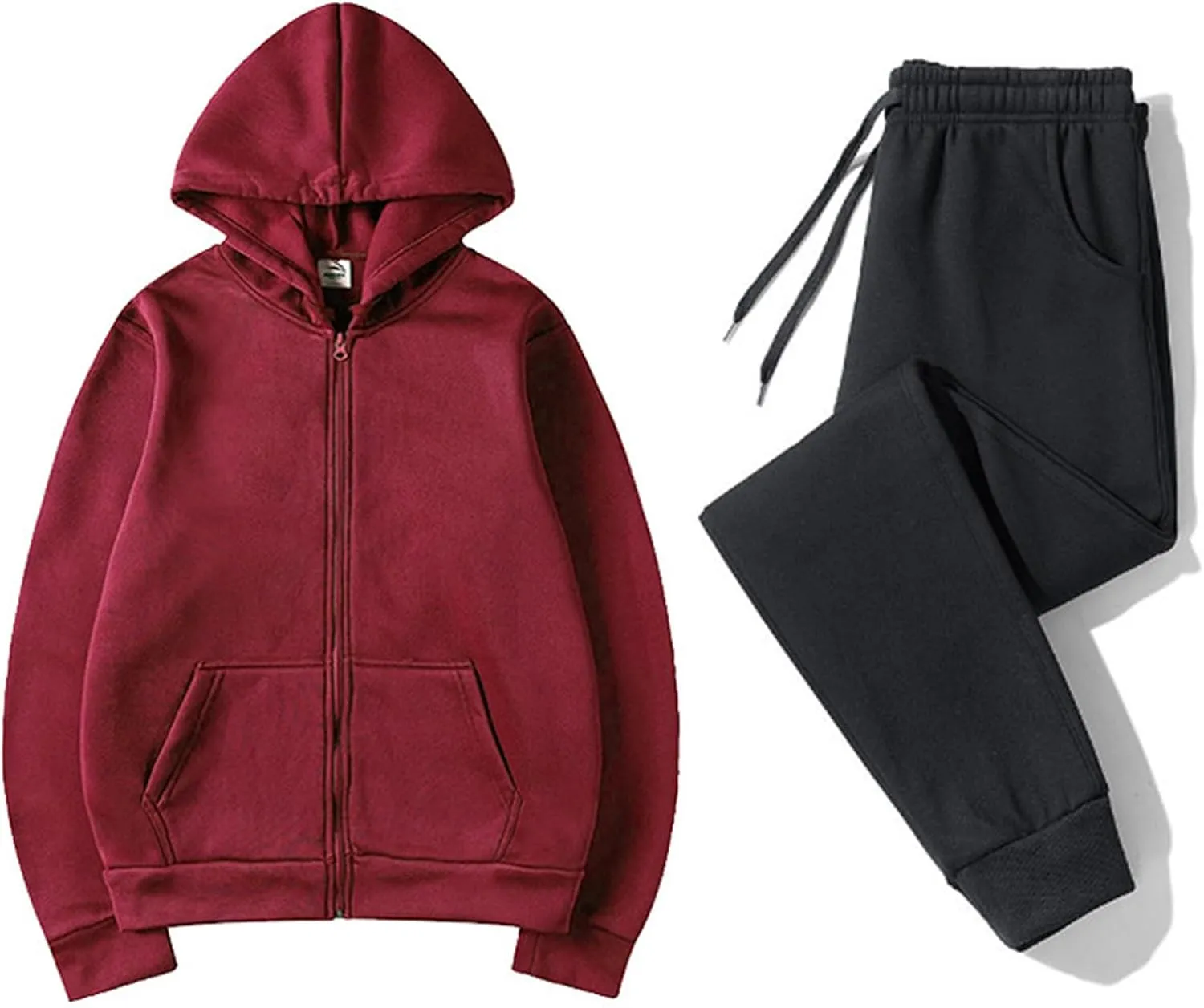 Womens Two Piece Outfits Long Sleeve V Neck Y2K Fashion Hoodie Sweatshirt Long Pants Outfits