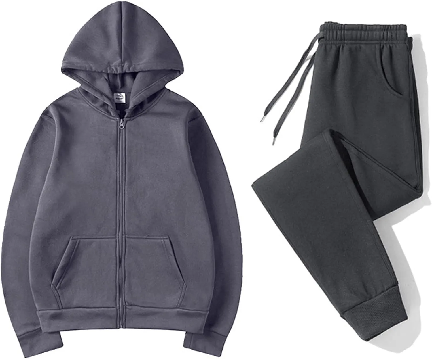 Womens Two Piece Outfits Long Sleeve V Neck Y2K Fashion Hoodie Sweatshirt Long Pants Outfits