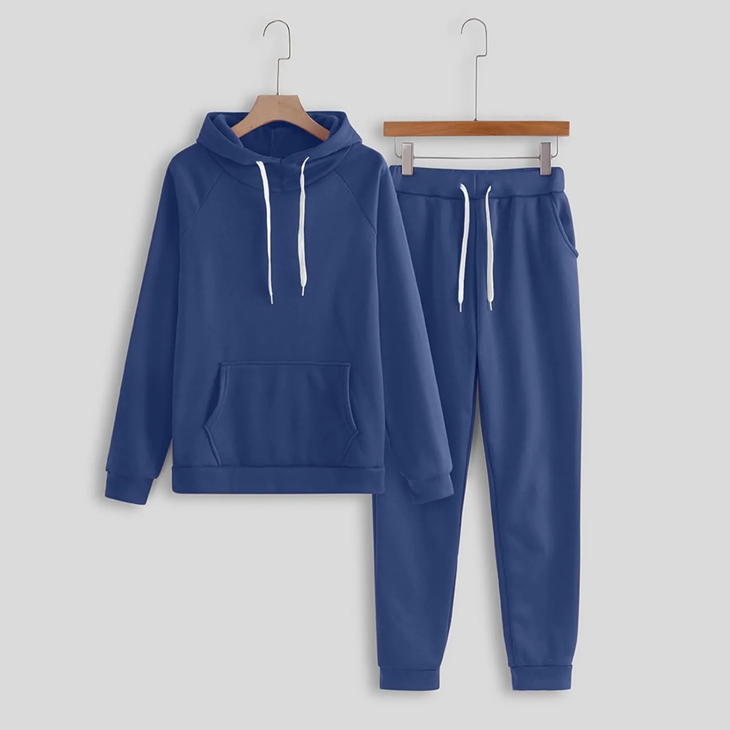 Women's Two Piece Tracksuit Long Sleeve Crewneck Vintage Button Down Sweatshirt with Jogger Pants 2