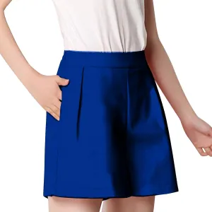 ZDRZK Shorts for Women High Waisted Pleated Business Casual Bermuda Shorts Plus Size Loose Fit Trouser Shorts with Pockets