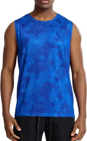 Zengjo Mens Sleeveless Shirts Quick Dry Workout Athletic Running Muscle Tank Top Loose Lightweight