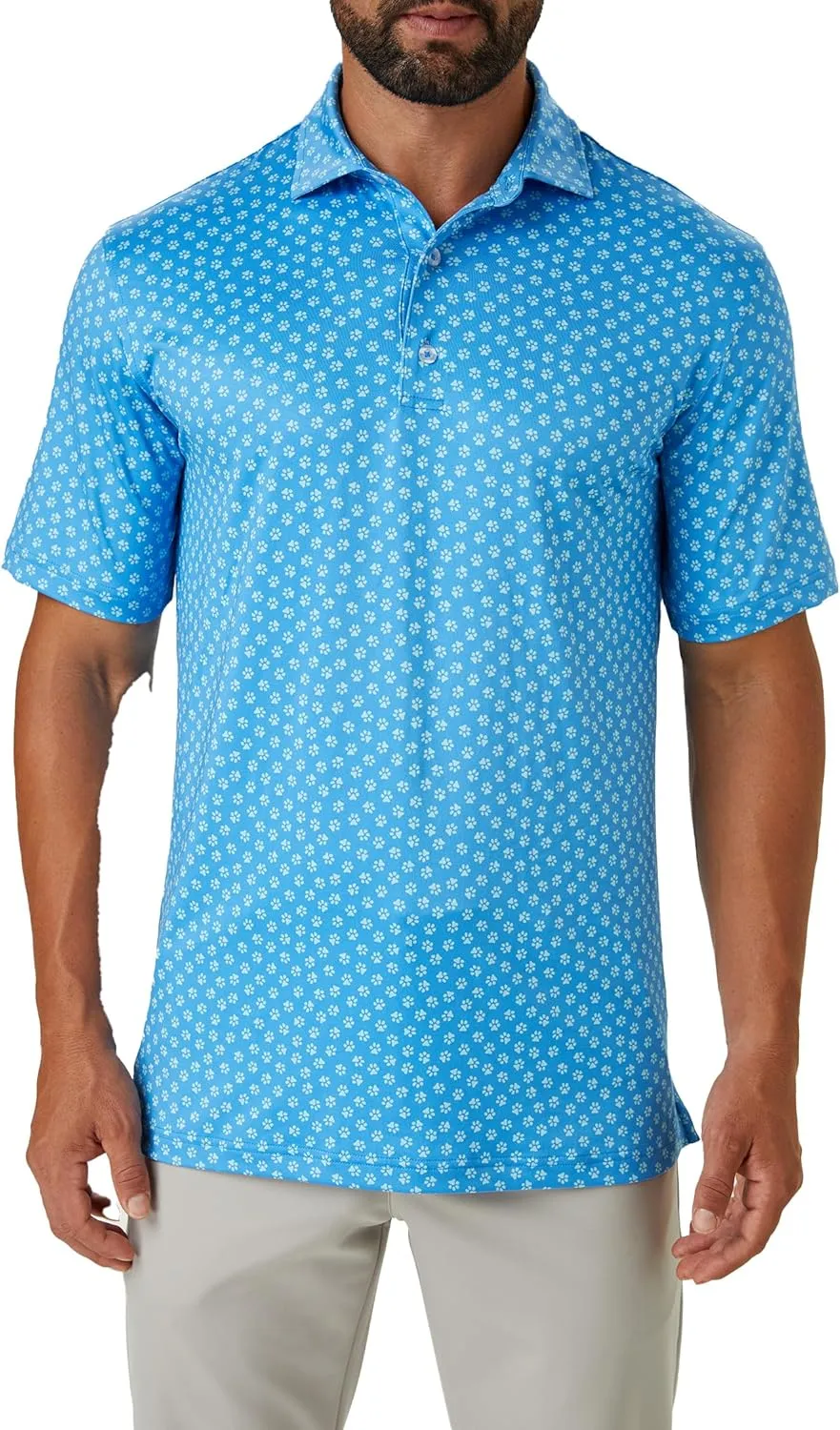 ZIRE Golf Men's Performance Polo | Dry Fit Short Sleeve Shirt | Moisture-Wicking Golf Shirt for Men | UPF 50  | 4-Way Stretch