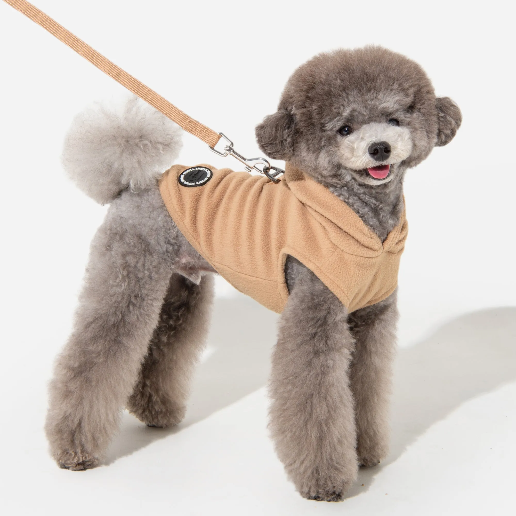 zuko harness fleece  hoody - beige